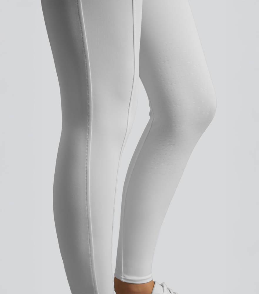 Premier Equine Luceo Womens Gel Knee White Riding Tights